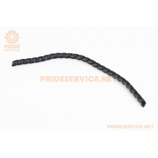 Захист рами від сорочок тросів 300мм, силіконова, чорна "спіралька"