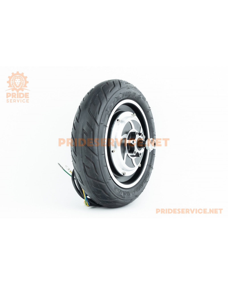Колесо-ЕЛЕКТРО-МОТОР 10" 48V-500W, пром-підшипник (15х32х9) 6002 2RS, (електросамокат)