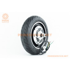 Колесо-ЕЛЕКТРО-МОТОР 10" 48V-500W, пром-підшипник (15х32х9) 6002 2RS, (електросамокат)