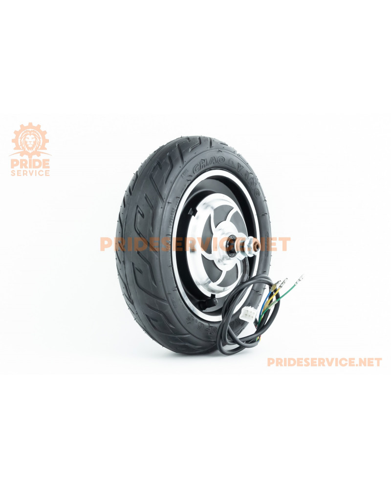 Колесо-ЕЛЕКТРО-МОТОР 10" 48V-500W, пром-підшипник (15х32х9) 6002 2RS, (електросамокат)