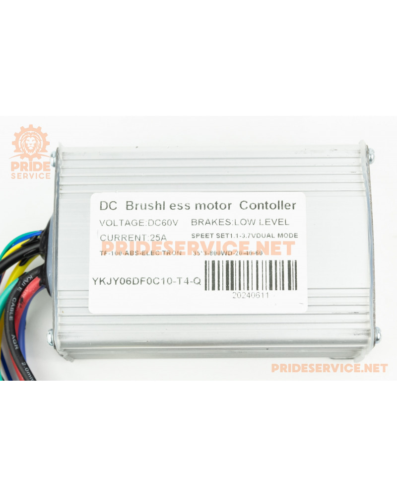 Контролер 800W-60V (25A), Т4 TURBO "Q" (електросамокат)