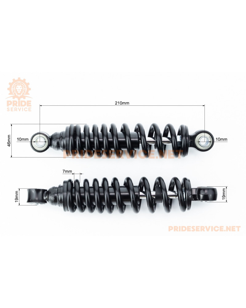 Амортизатори задні 210мм, E-BIKE CR-1