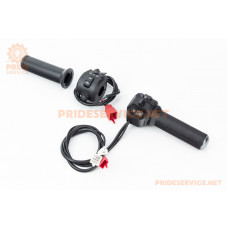 Ручка газу (акселератор)+грипси, чорні E-BIKE MAX
