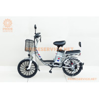 ЕЛЕКТРОВЕЛОСИПЕД 20" 500W, АКБ Li-ion 60V 15Ah, алюмінієва рама, круїз-контроль, литі диски, сірий NEW
