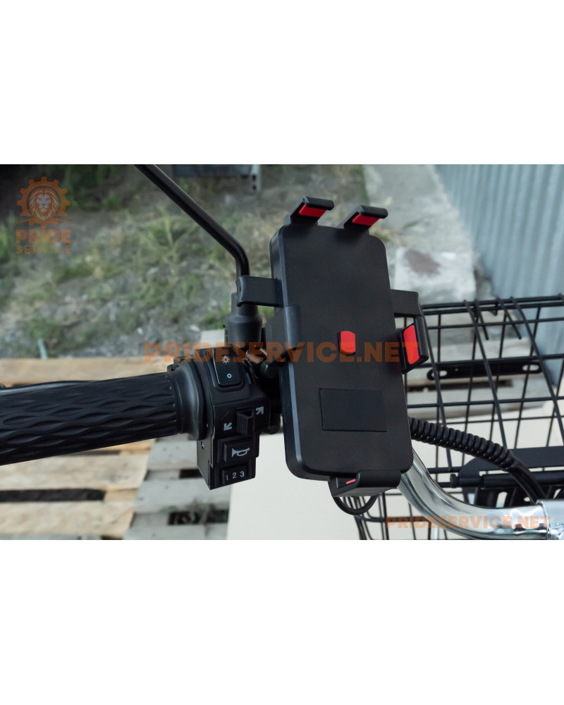 ЕЛЕКТРОВЕЛОСИПЕД 20" 500W, АКБ Li-ion 60V 15Ah, алюмінієва рама, круїз-контроль, литі диски, сірий NEW