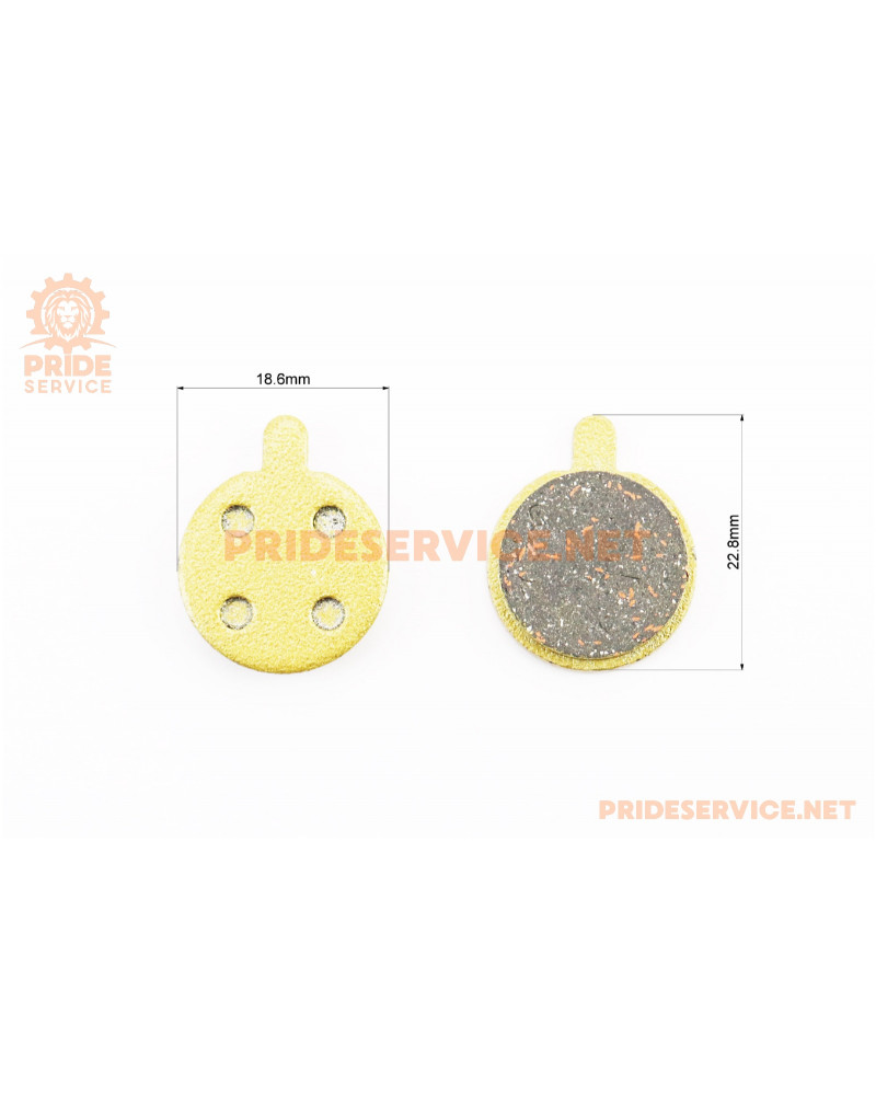 Гальмівні колодки Disk-brake (Xiaomi Mijia M365 Pro, Zoom DB250,350,450,550), жовті YL-1013