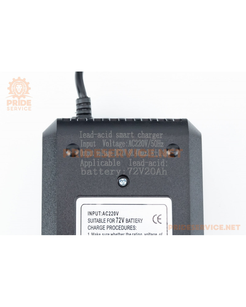 Зарядний пристрій 72V 20Ah-2.8А (штекер T-type C15) з охолодженням, E-BIKE