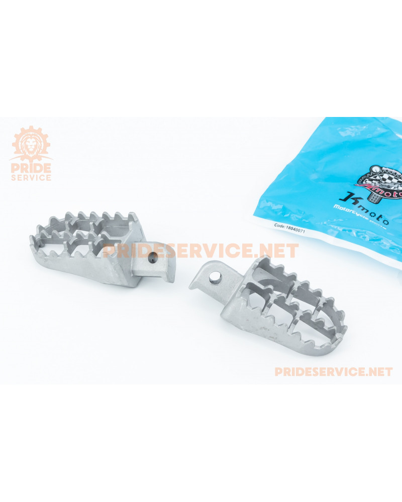 УЦІНКА Підніжки передні к-кт 2шт (Enduro, Pitbike), сірий (не к-кт)