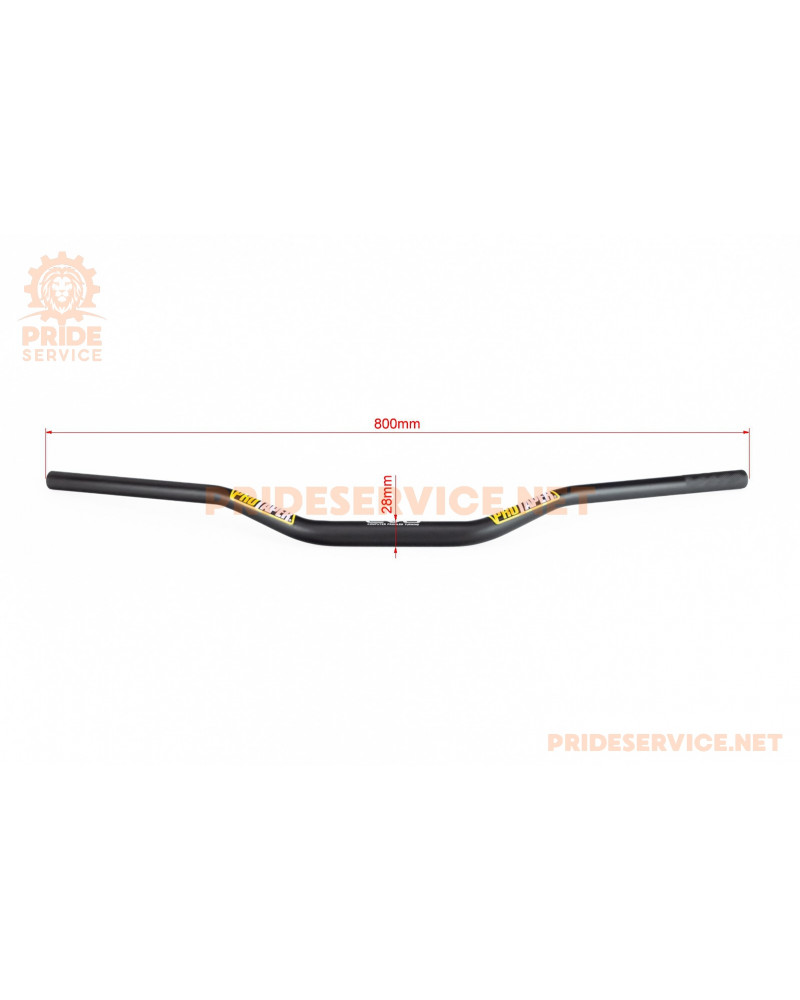 Кермо 28x800мм, алюмінієве, чорне EVO