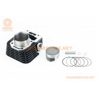 УЦІНКА LIFAN LF175-10M/SR200/BTR 200 Циліндр к-кт (цпг) CB175cc-62мм (висота циліндра ??/??мм) (палець 14мм), чорний (присутні подряпини на поршні)