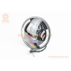 Фара кругла передня частина з обідком універсальна LED, D-176мм, МОТО TUNING