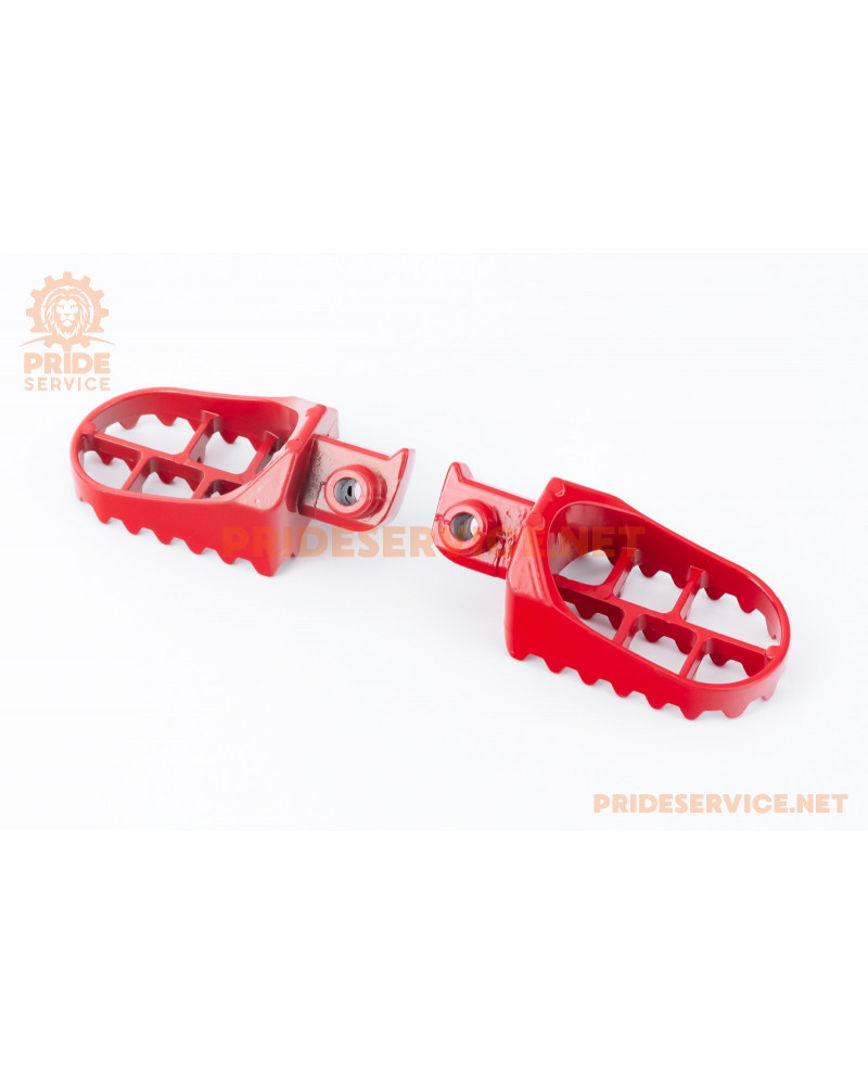 Підніжки передні к-кт 2шт (Enduro, Pitbike), червоний