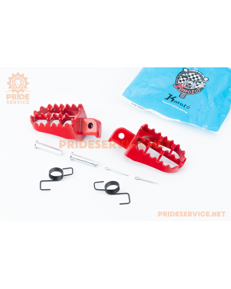 Підніжки передні к-кт 2шт (Enduro, Pitbike), червоний