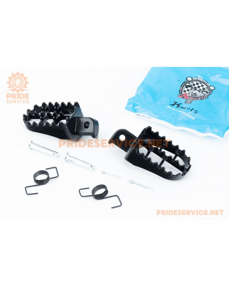 Підніжки передні к-кт 2шт (Enduro, Pitbike), чорний