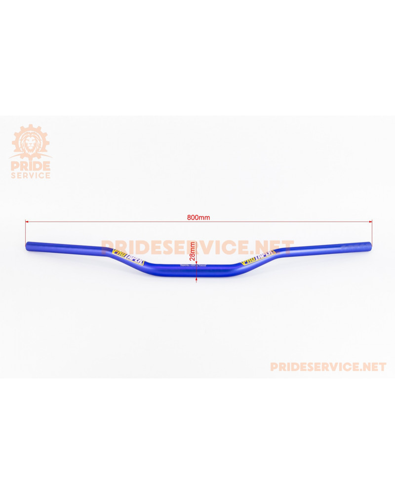 Кермо 28x800мм, алюмінієве, синє EVO