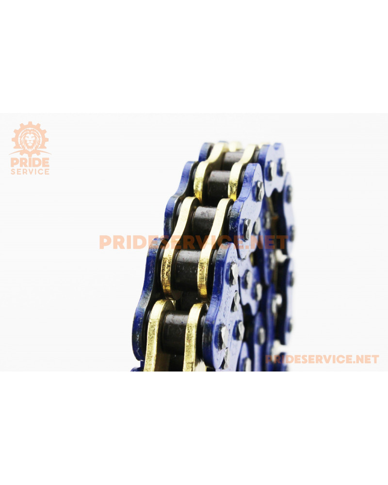 Ланцюг приводу колеса 520HVO*104L GOLD/BLUE (з сальниками)
