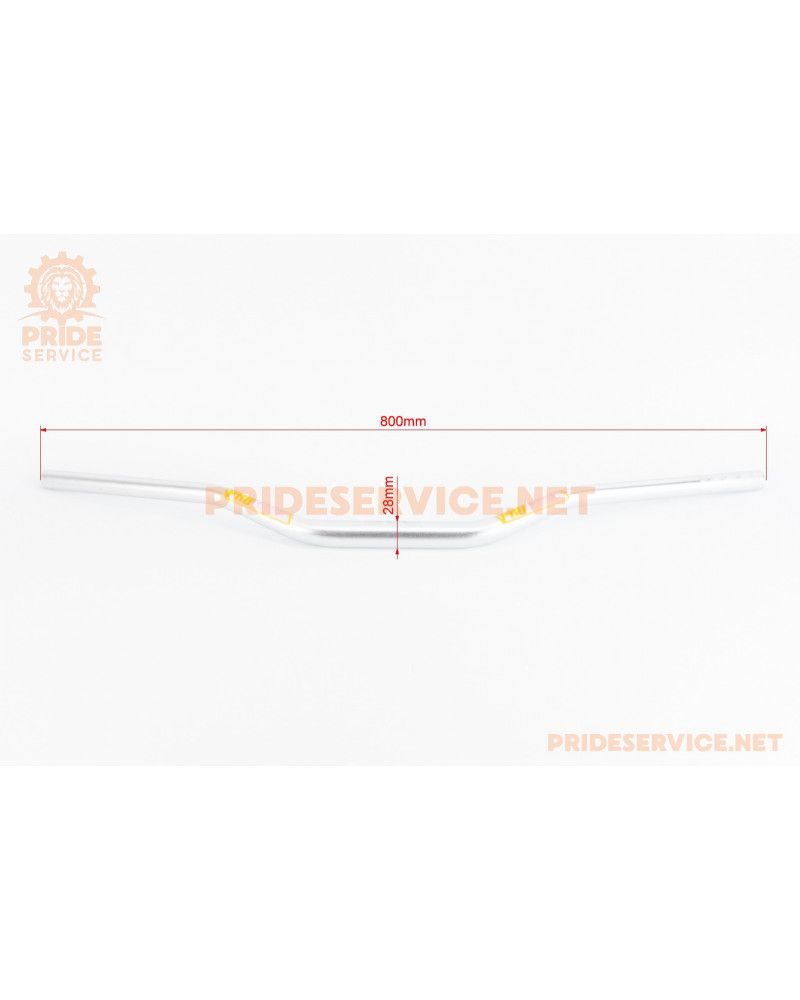 Кермо 28x800мм, алюмінієве, сірий EVO