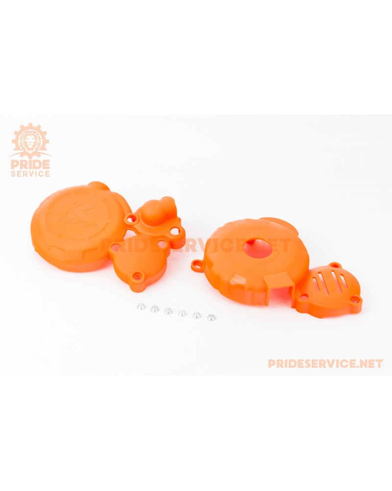 Захист бічних кришок двигуна к-кт (пластик) Profactory 300 (Zongshen CBS300 174MN), чорний