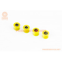 Сайлентблок амортизатора+втулка 10мм і 12мм к-кт 4шт, жовтий