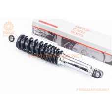 Амортизатор задній GY6/Honda-310мм*D-55мм (втулка 10мм / вилка 8мм) регул., чорний